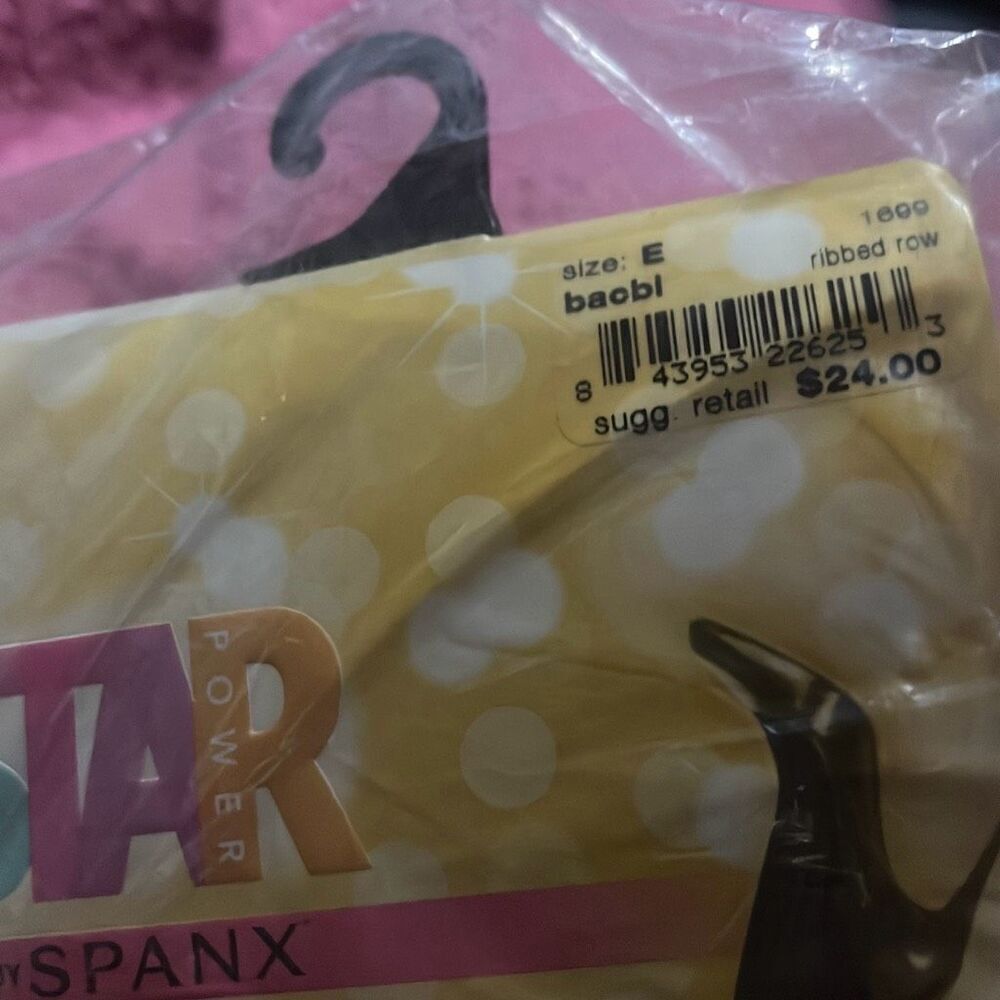 Spanx Star Power Black Ribbed Tights Center Stage Size E - Picture 7 of 8